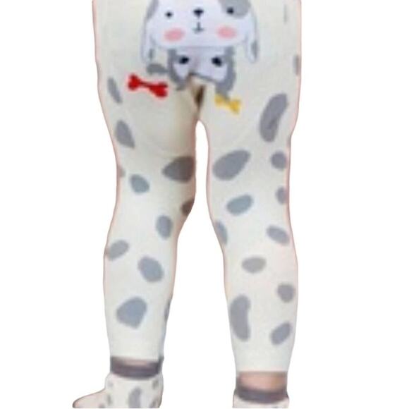 New Gray puppy dog leggings with matching socks 24 months - Picture 2 of 3